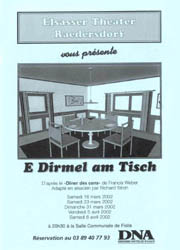 E Dirmel am Tisch